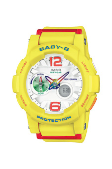 Casio Baby-G Women's Yellow Resin Strap Watch BGA-180-9B