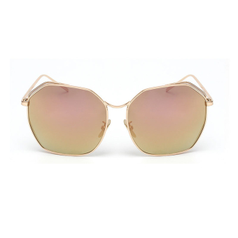 Women's Eyewear Sunglasses Women Mirror Irregular Sun Glasses Pink Color Brand Design