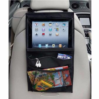 Lynx Car Seat Back Hanging Ipad Tablet Case Holder Storage Multi-Pocket Organizer - Hitam