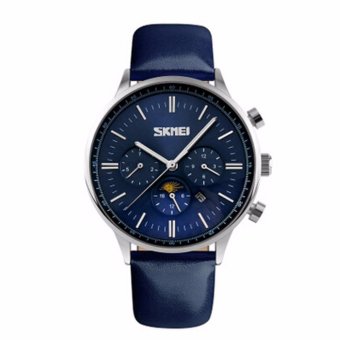 Hequ brand new chic Authentic Classic Fashion Men's Sports Sport Business Casual Week Calendar Watches Leather Bands Elegant Unique Waterproof Quartz Christmas Gifts Birthday Gifts Watches - intl