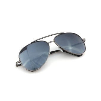 Men's Eyewear Sunglasses Men Aviator Sun Glasses Color Brand Design (Grey)