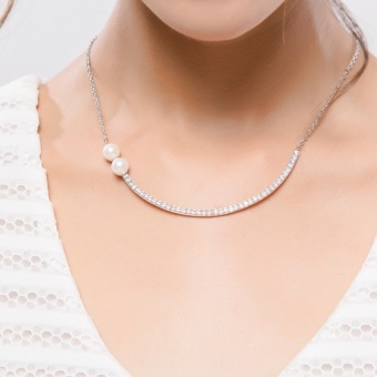 Danki Jewelry Fine Pendant Necklace Charm Pearl Choker Necklace Gift