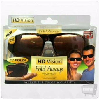 New Hd Night Vision Sps - Kacamata Sunglass Anti Silau Foldaway Design Lipat - Kuning