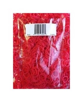 Rainbow Loom Compatible Rubber Band Refill Kit - 1200 Red Burgundy Loomy Bands - 100% Latex Free Premium Quality Loom Bands - intl
