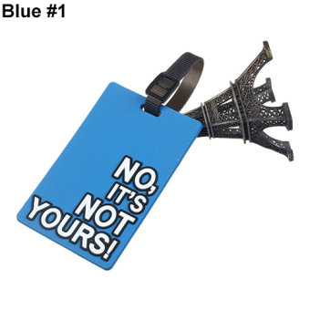 Bluelans Suitcase Luggage Tags Name ID Address Holder Identifier Label (Blue 1) - intl