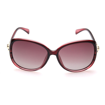 Sun Sunglasses Women Polarized Butterfly Sun Glasses Red Color Brand Design (Intl)