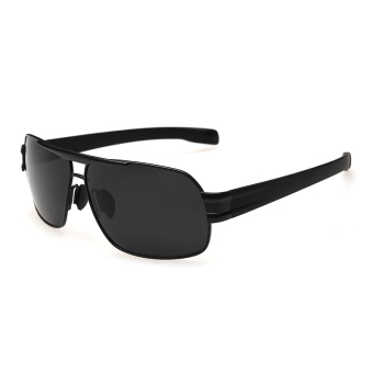 Women's Eyewear Sunglasses Women Polarized Rectangle Sun Glasses Black Color Brand Design (Intl)