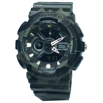 Digitec DG4322 Dual Time Jam Tangan Pria Cokelat