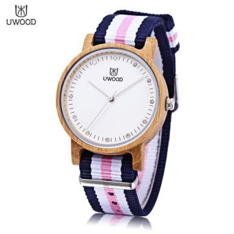 MiniCar UWOOD UW - 1006 Female Wooden Quartz Watch Japan MovtArtificial Diamond Dial Wristwatch #5(Color:#5) - intl