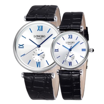 qooyonq LONGBO brand watches couple watch ultra-thin leather belt casual upscale waterproof hand