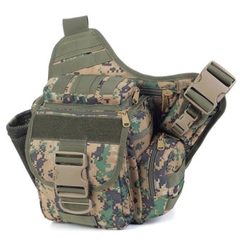Strengthen edition outdoor sacheted professional camera messenger slr camera Bag Tactical Army men Bags(Camo color:Jungle Camo)