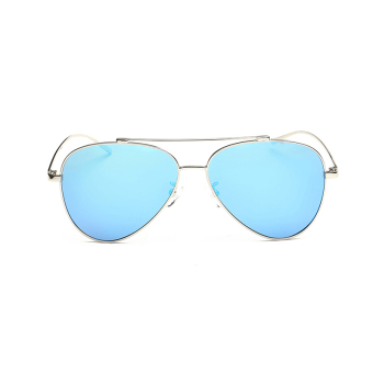 Men Sunglasses Polarized Mirror Butterfly Sun Glasses SkyBlue Color Brand Design