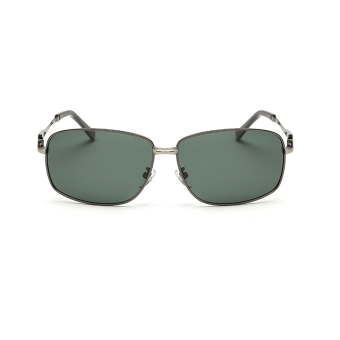 Women Sunglasses Polarized Mirror Rectangle Sun Glasses Green Color Brand Design (Intl)
