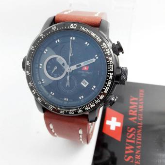 Swiss army - SA 8912 - Jam tangan Chorno Pria - Exclusive Edition - Leather strap - Casual