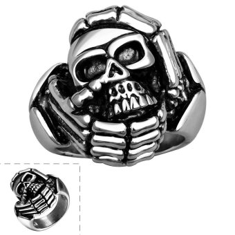 R050-8 Stylish wholesale various styles 316L stainless steel punk ring - intl
