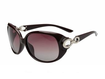 New Fashion Women Sunglass Polarized Gafas Polaroid Sunglasses Women Brand Designer for Driving Black Frame Purple Lens - intl