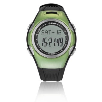 S & F Spovan Outdoor Pedometer Unisex Digital Smart Wrist Watch Green