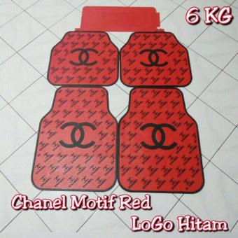 Karpet Mobil CHANEL Merah Logo Hitam More Chanel