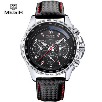 MEGIR Sports Brand Quartz Mens Watches Top Brand Luxury Quartz-watch Clock Leather Strap Male Wristwatch Relogio Masculino 2016 - intl