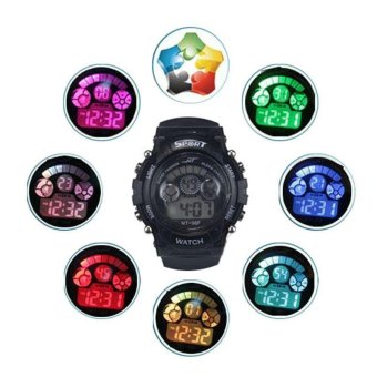 Boy Girl Alarm Date Digital Multifunction Sport LED Light Wrist Watch DK - intl