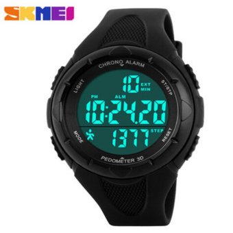 SKMEI Casual Women's Watch Fashion Pedometer Digital Fitness For Men Women Outdoor Wristwatches Skmei Sports Watches(Black)
