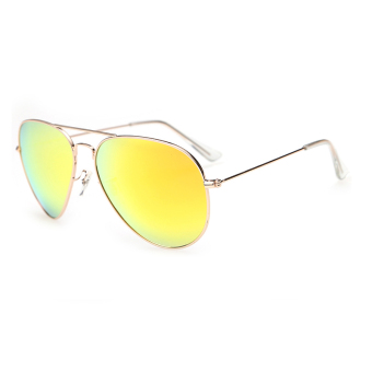 Womens Eyewear Sunglasses Women Aviator Sun Glasses Yellow Color Brand Design