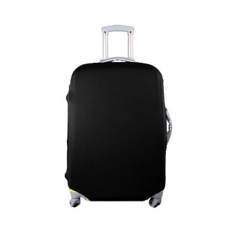 Rainbow Luggage Cover Protector Elastic Suitcase / Sarung Koper S for 18-22 inch - Hitam