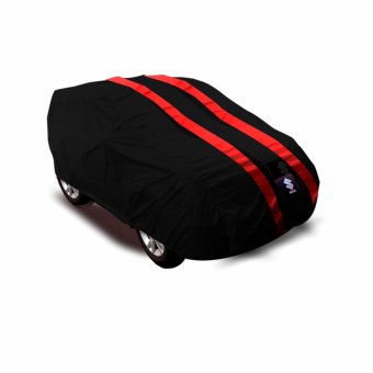 Mantroll Cover Mobil Ertiga - Hitam Kombinasi Merah