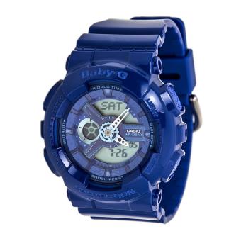 Casio Watch Baby-G Blue Resin Case Resin Strap Ladies NWT + Warranty BA-110BC-2A