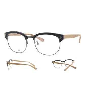 CHASING Vintage eyeglasses for unisex eyewear Hand-made acetate frames CS1130(brown frame coffee leg)