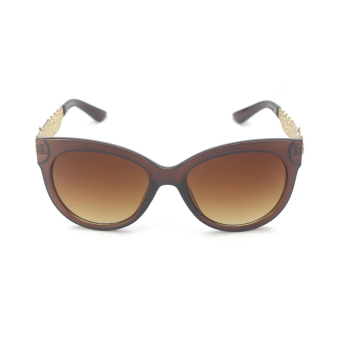 Women's Eyewear Sunglasses Women Cat Eye Sun Glasses Brown Color Brand Design