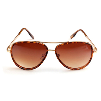 Women's Eyewear Sunglasses Women Aviator Sun Glasses Brown Color Brand Design (Intl)