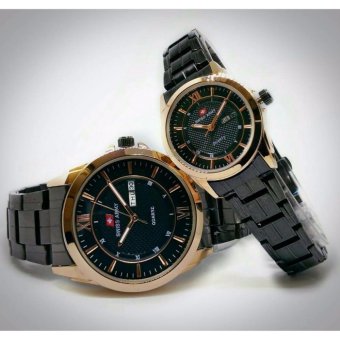 Swiss Army SA5099M New Limited Edition - Jam Tangan Couple - Stainlesstell Strap - Rosegold
