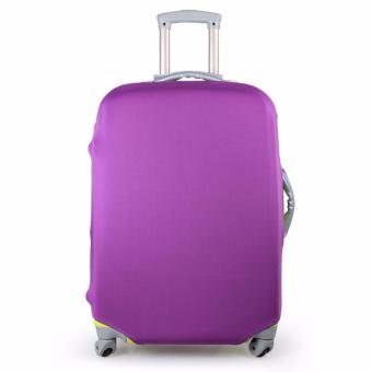 First Project Safebet Sarung Pelindung Koper / Luggage Cover Protector Elastic Suitcase L for 26-30 inch - Ungu