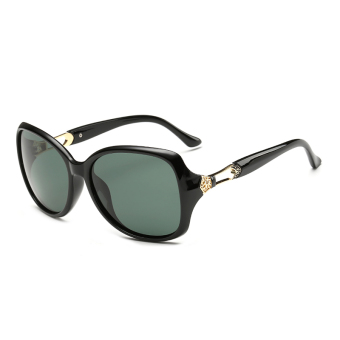 Sunglasses Polarized Men Mirror Butterfly Sun Glasses Green/Black Color Brand Design