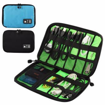 Universal Electronics Accessories Organiser Bag Waterproof Cable Storage Case USB Drive Shuttle with Cable Tie - intl