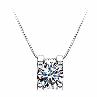 Hequ Fashion World Cup Crystal Charm Beads Necklaces Pendants Crystal Jewelry White - intl