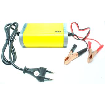 Portable Motorcrycle Car Battery Charger 12V/2A - Yellow