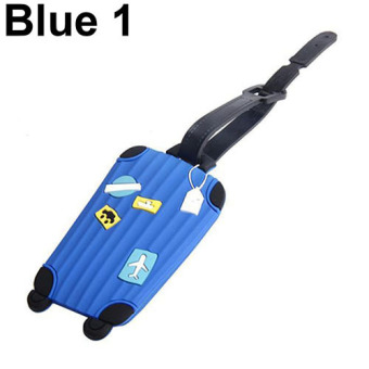 Bluelans Outdoor Travel Luggage ID Tags Labels Name Address Identifier (Blue 1) - intl