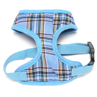 Toprank Adjustable Pet Dog Soft Mesh Mesh Padded Dog Walking CollarStrap Vest Harness ( Blue SizeS )