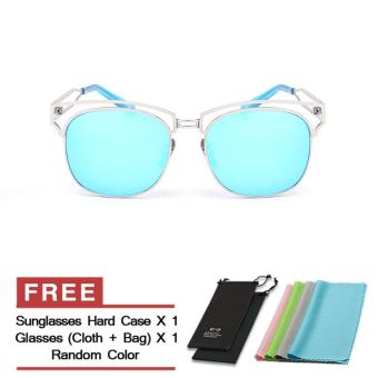 Women's Eyewear Sunglasses Women Sun Glasses Blue Color Brand Design (Intl)