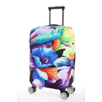 FLORA Stretchable Elasticy 18-20 inch Waterproof Stretchable Suitcase Luggage Cover to Travel- Big Flower