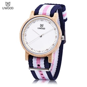 MiniCar UWOOD UW - 1006 Female Wooden Quartz Watch Japan MovtArtificial Diamond Dial Wristwatch #3(Color:#3) - intl