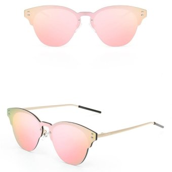 JINQIANGUI Sunglasses Women Irregular Pink Color Polaroid Lens Titanium Frame Driver Sunglasses Brand Design - intl
