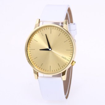 Fashion Lover's Casual Luxury Watch Leather Band Quartz Wrist Business Watch - intl