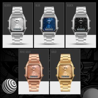 01TheOne SKMEI 1220 Men Digital Sport Wristwatch Fashion Quartz Digital Dual Time Watches Chronograph Back Light Water Resistant Watch - intl