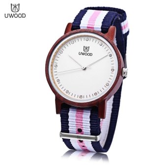 MiniCar UWOOD UW - 1006 Female Wooden Quartz Watch Japan MovtArtificial Diamond Dial Wristwatch #4(Color:#4) (OVERSEAS) - intl