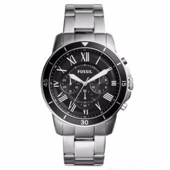 EveryDays Collection Fossil Grant FS4736 Chronograph Silver - Jam Tangan Pria