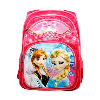 Disney Frozen Tas Sekolah Anak Backpack/Ransel SD Karakter Printing Lucu Berkualitas SB 201 FZ - Pink