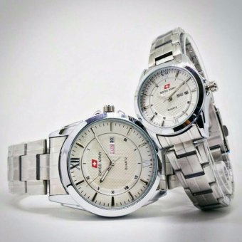 Swiss Army SA5099M New Limited Edition - Jam Tangan Couple - Stainlesstell Strap [Silver]